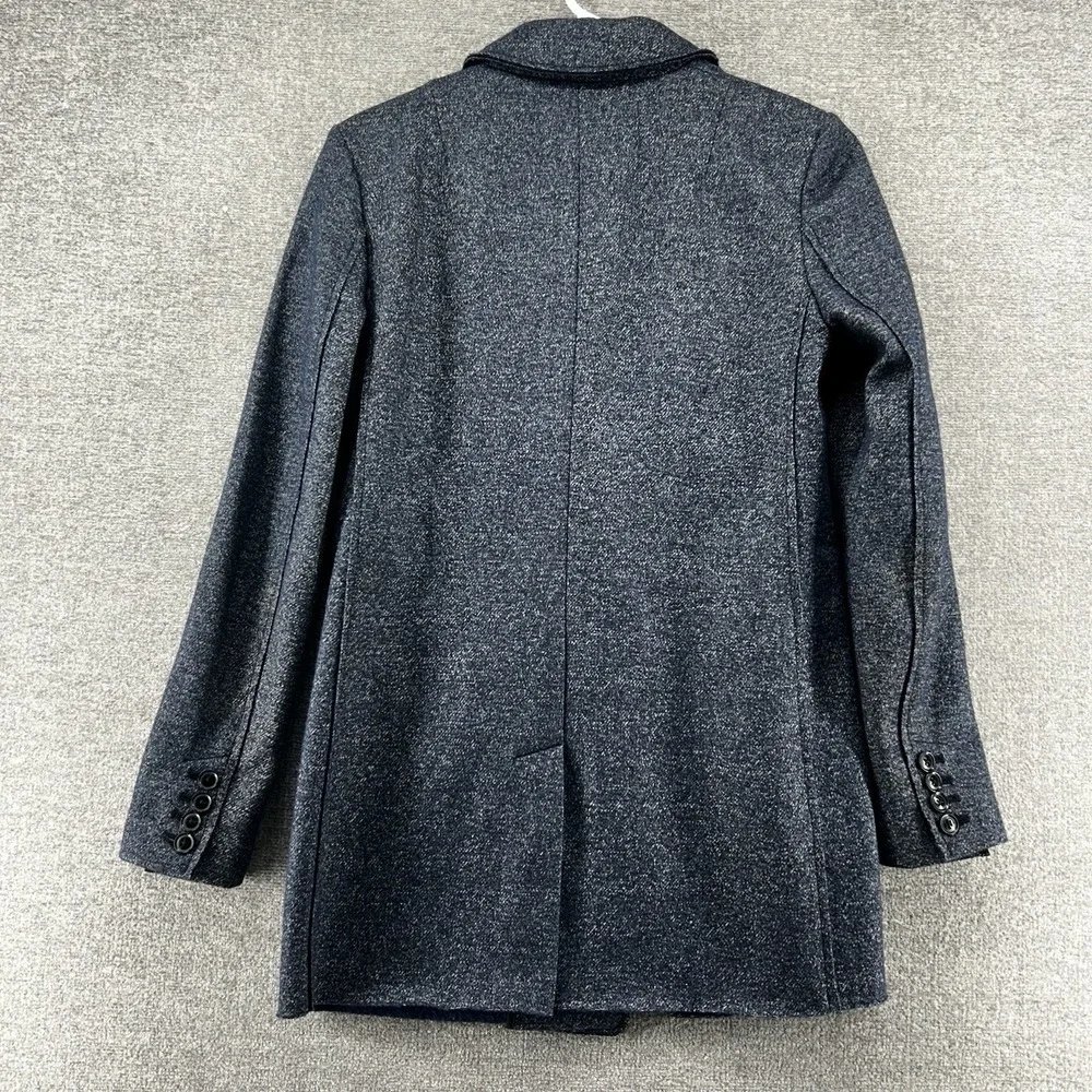 Banana‎ Republic Blazer Jacket Women Size 2 Blue Wool Blend Casual